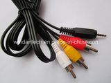 3.5st 3 Channel to 3RCA Ycrcb Color Component Cable