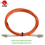 LC/PC-LC/PC Fiber Optic Patch Cord, Multimode 62.5 Om1, Duplex, Orange, 3.0mm, Custom Length