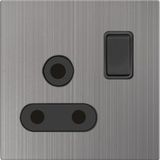 M115 1 Gang 15A Switched Socket