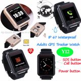 Adult Waterproof GPS Tracker Watch with Heart Rate Monitor Y12
