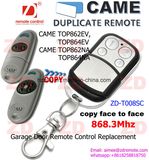 Came Top862na, Top864na Universal Remote Control Replacement Transmitter