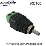 RCA Male Connector with Screw Terminal CCTV System (RC100)