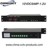 8 Channel CCTV Rack Mount LED Display Power Supply (12VDC5A8P-1.2U)