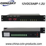 8 Channel CCTV Rack Mount LED Display Power Supply (12VDC5A8P-1.2U)