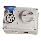 Commando IP44 Industrial Interlocked Socket with Swith