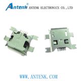 Micro USB Connectors with 5p Receptacle B Type SMT Drop-in (Shell DIP-SMT)