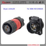 Waterproof IP67 2 Pin Male Power Cord Connector/Pin Connector