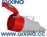 IP44 16A 5p Red/Gray Commando Connector / PVC Tail