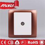 Wooden Color PC Material TV Television Socket