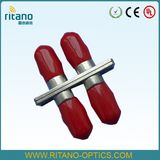 Duplex ST Fibre Optic Cable Adapter with Flange