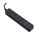 WiFi Smart Power Strip Socket Smart Home Power Strip with 5 Outlets Work with Amazon Alexa Remote Controlled
