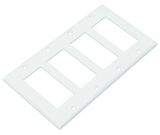 American 8.188''x4.5'' 4 Gang Decora Switch Faceplate UL
