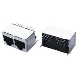 180 1X2 Tab-Down RJ45 Connector Without Transformer