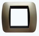 LV13-7 2 Module Zinc Alloy Wall Switch Plate