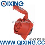IP44 16A Panel Mounted Socket with European Standard (QX-1385)