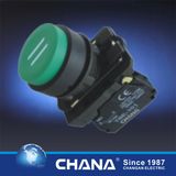 Plastic Protruding Pushbutton Switch with Symbol Logo