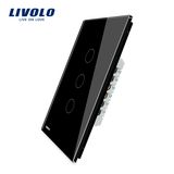 Manufacturer Vertical Type Modern Touch 3 Gang 1 Way Switch Vl-C503-11/12
