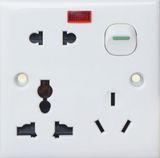 British Standard 8 Pin Socket Flat (A2)
