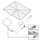 White Digital Antenna with Amplifier for HDTV Use Cjh258A