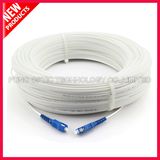 Indoor OM3 LSZH Drop Cable White SC Fiber Optical Patch Cord