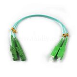 E2000/APC-Sc/APC Multimode Om3 Duplex LSZH/PVC Fiber Optic Patchcord