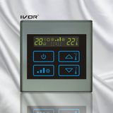 4-Pipe Air-Conditioner Thermostat Touch Switch in Plastic Frame (SK-AC2300B-4P)