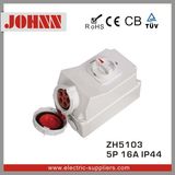 IP44 5p 16A Industrial Socket with Switches and Mechanical Interlock