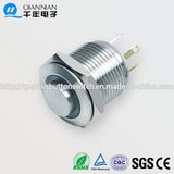 16mm 1no Resetable High Flat Ring Illuminated IP65 Ik08 Push Button Switch