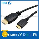 Black HDMI 19pin Plug-Mini HDMI Plug Cable for HDTV/4K/3D/Internet