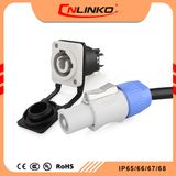 3 Way Plug Speaker Welding 20A Sodering Wires Sockets with Dust Cover, Electrical Connectors Waterproof Power Cable Assembly