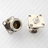 RF Connector N Female Jack 4-Hole 17.5mm Flange PTFE Solder Panel PCB Mount Connector