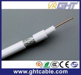 19AWG CCS White PVC Coaxial Cable Rg59
