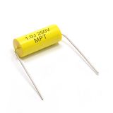 475j 100VDC Cl20 Yellow Axial Type Metallized Polyester Film Capacitor
