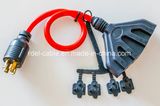 Heavy Duty Indoor/Outdoor Sjtw Lighted Triple Outlet Extension Cord