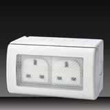 13A 250V Waterproof 2 Digit Socket (LGL-2SR)