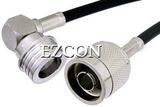 N Male to Qn Male Right Angle Cable