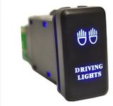 LED Light 3 AMP 12V Purple Car Custom Bar Push Button Switch with Wire
