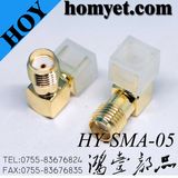 Right Angle RF Coaxial Connector SMA Connector O Ring Soldering