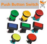 IP40 Protection Level Plastic Push Button Switch