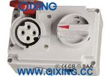 Cee 16A 4p IP44 Industrial Interlocked Socket with Swith