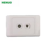 SAA Approved Australia Standard 1 Gang TV Socket+1 Gang Tel Socket