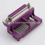D-SUB 25pin Female Connector R/a Through Hole