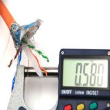 SFTP CAT6 in 100m LSZH Orange Bc CCA Cu DC Wire