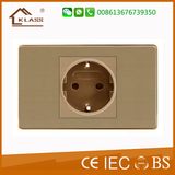Metal Stainless Steel German Remote Control Schuko Sockets