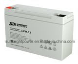 6V12ah Small Size AGM Battery (3-FM-12W) with CE RoHS UL