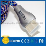 HDMI 19 Pin Plug-Plug Cable for 4K & HDTV with Braiding & LED Plug