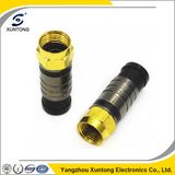 Waterproof RG6 F Compression Connector with Gold Plating