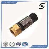 TV Female Straight PCB Mount Type-F Connector