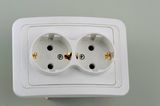 European Style Socket Double with Earthing 2128