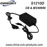 Ce RoHS 12VDC 1AMP 12W CCTV Switching Power Adapter (S1210D)